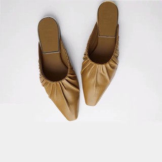 [Order] Giày búp bê màu nâu đế bệt