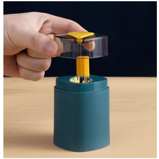 Lọ đựng tăm có nút bật tự động, lọ đựng tăm tự động thông minh siêu tiện dụng