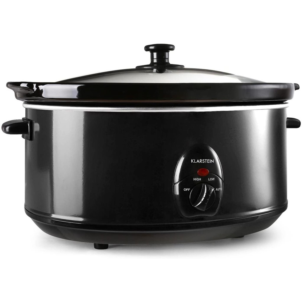 (Hàng Đức) Nồi nấu chậm slow cooker 6,5l Klarstein Bristol 65, 300W, bảng điều khiển cơ, 3 nấc hầm, có 2 màu đ