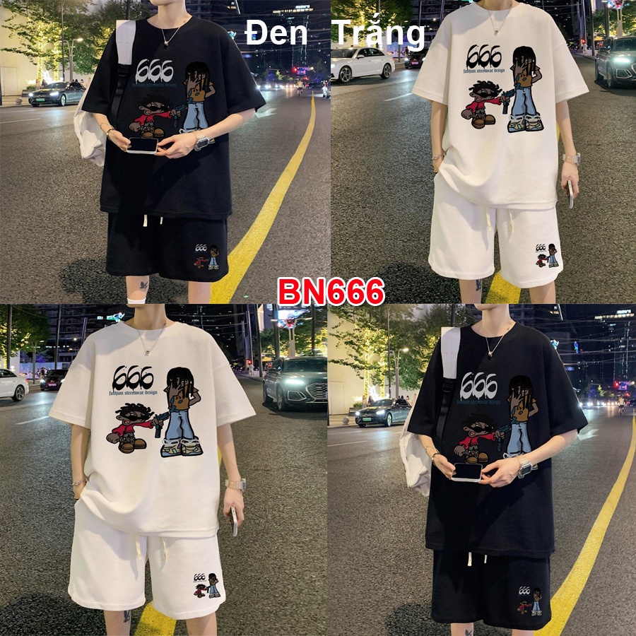 bộ nam mùa  hè .Bộ nam unisex phong cách Hàn quốc chất vải cotton cao cấp  MÃ BỘ 666