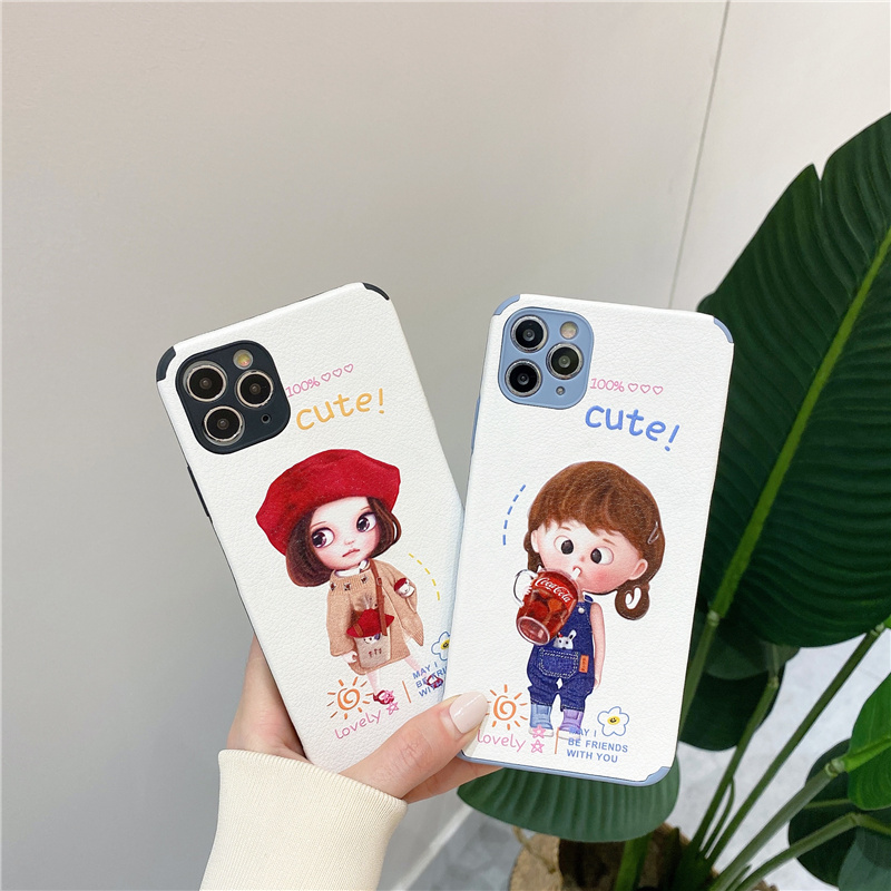 ốp điện thoại Silicone Họa Tiết Hình Cô Gái Thời Trang Cho Iphone 11 12 Pro Max X Xr 6 7 8 6s Plus Xs Max Se 2020 | BigBuy360 - bigbuy360.vn