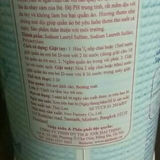 NƯỚC GIẶT DNEE THÁI LAN 3000ML (TEM CHÍNH HÃNG)