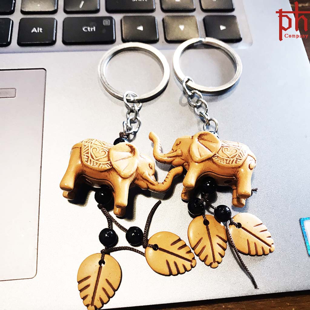 Móc Khóa Nhựa Acrylic Hình Con Voi Xinh Xắn - YOOSOO MALL