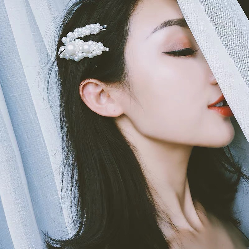 Kẹp tóc đính hạt nhiều mẫu
