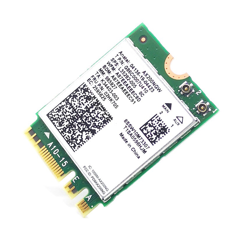 Card Wifi 8db Ax200Ngw Wifi 6 3000mbps M.2 Ngff Dual Band 2.4g 5g Bluetooth 5.1 802.11ax | BigBuy360 - bigbuy360.vn