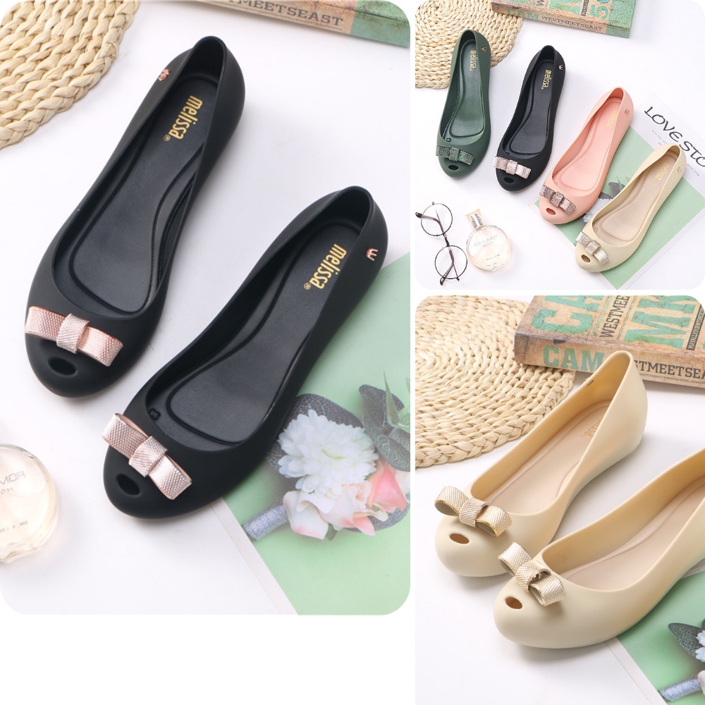 Giày búp bê, giày bệt nữ nhiều màu kết nơ MELISSA SKUG-03