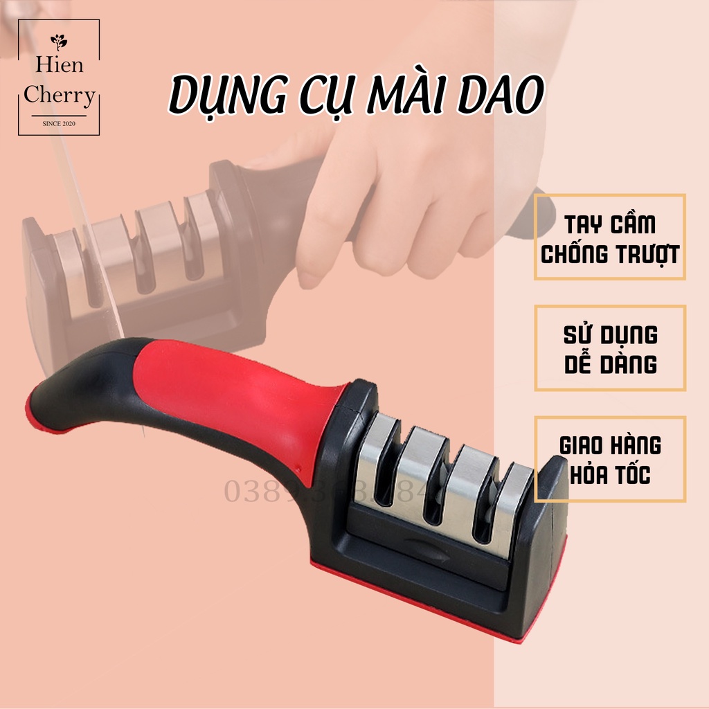 Dụng cụ mài dao cầm tay 3 cấp độ , mài dao nhanh bén siêu tiện lợi