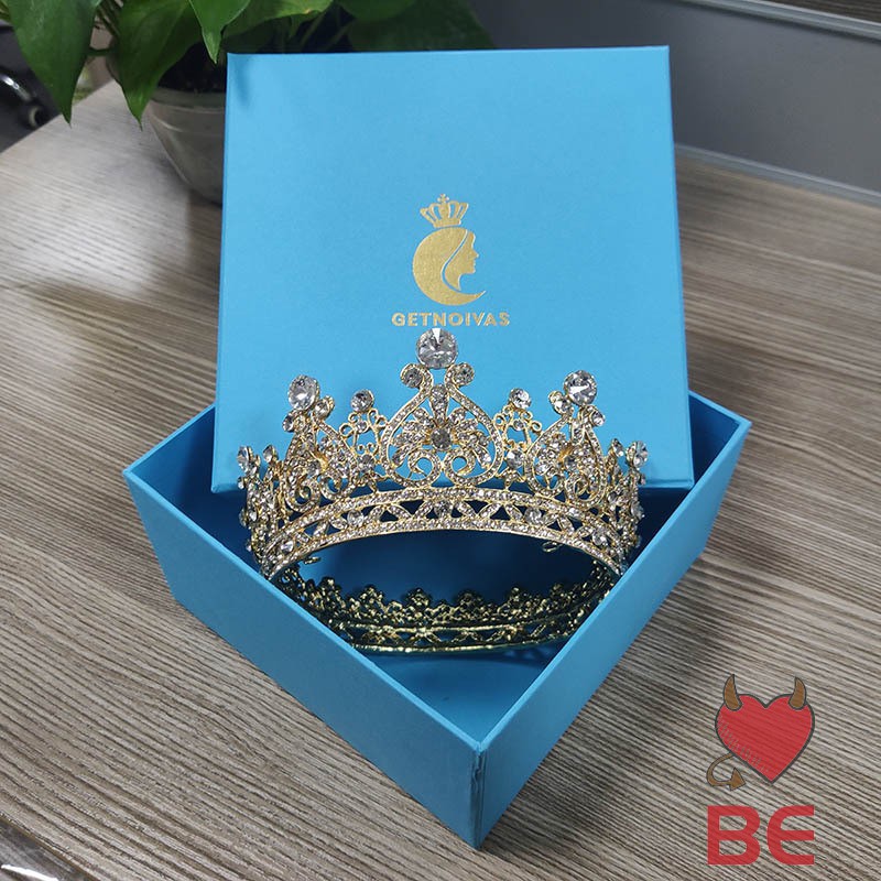 YADORNOS Vương miện đính đá sang trọng cho cô dâu độc đáo sáng tạo