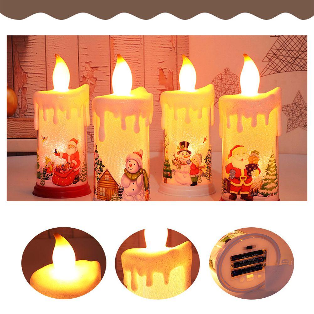 WTTLE Đèn LED Hình Nến Không Lửa Độc Đáo Trang Trí Nhà Cửa