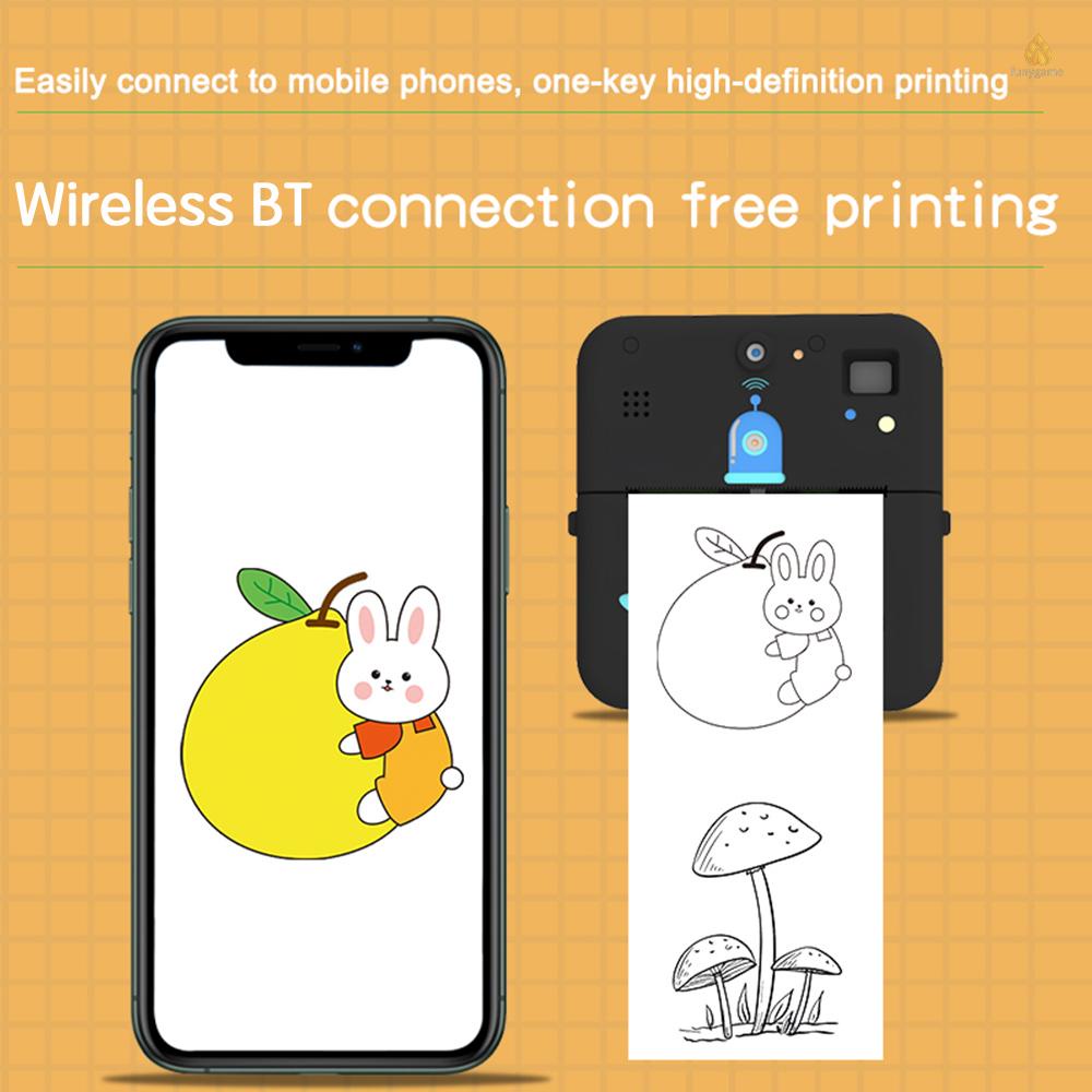 Máy in ảnh không dây 1080P tương thích với điện thoại iOS Android kèm 3 cuộn giấy in
 | BigBuy360 - bigbuy360.vn