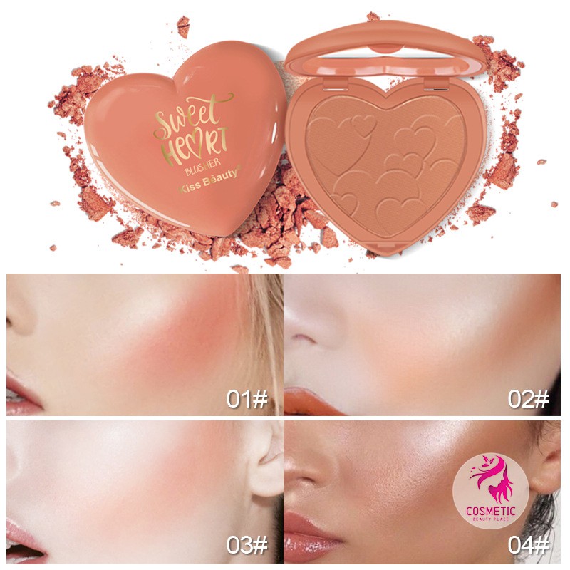 Phấn Má Hồng Blushing Hearts Kiss Beauty Ngọt Ngào Đáng Yêu P249 | BigBuy360 - bigbuy360.vn