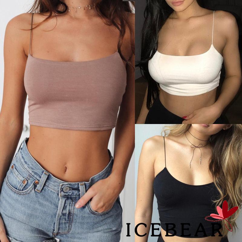 Áo thun lửng 2 dây phong cách năng động trẻ trung dành cho nữ