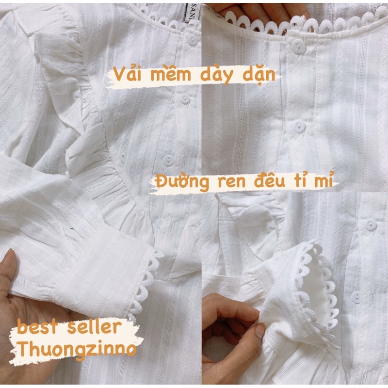 Áo sơ mi cá tính thiết kế cổ áo độc đáo Sơ mi nữ