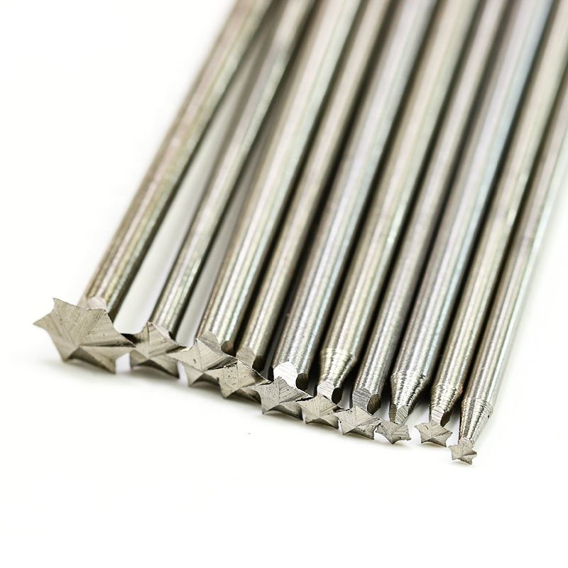 Mũi tỉa ngôi sao 5 cánh, mũi hình sao cốt 3mm lắp máy mài khuôn cầm tay lưỡi 3 4 5 6 8