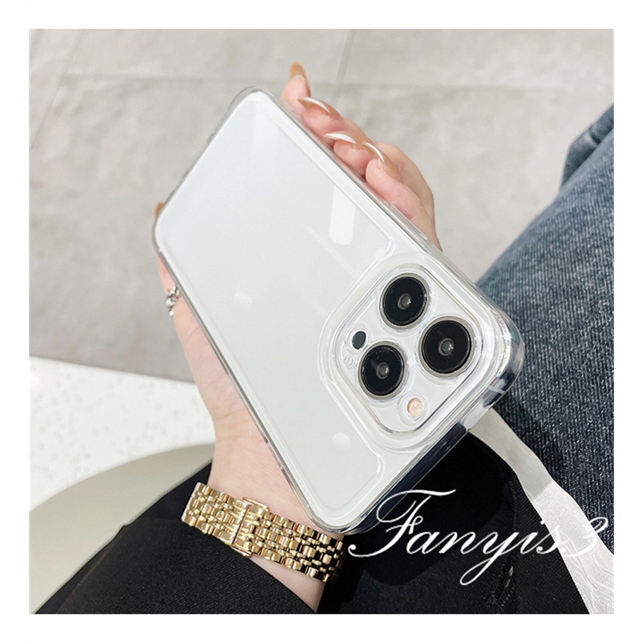 Ốp Điện Thoại TPU Mềm Trong Suốt Đơn Giản Cho iPhone 13 12 11 Pro Max XS Max XR X XS 8 7 Plus SE 2020 13 12 Mini