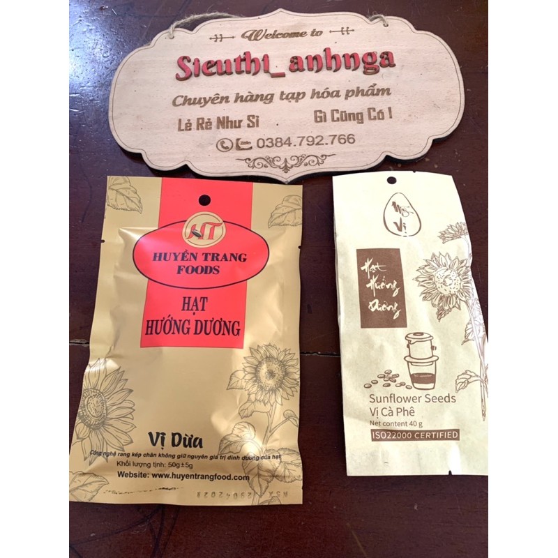 Hướng Dương ChaCha Vị dừa/Óc Chó/Muối Gói 50g (Siêu Ngon)