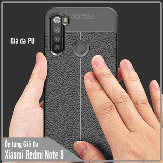 Ốp lưng cho Xiaomi Redmi Note 8 Giả da chống sốc Auto Focus