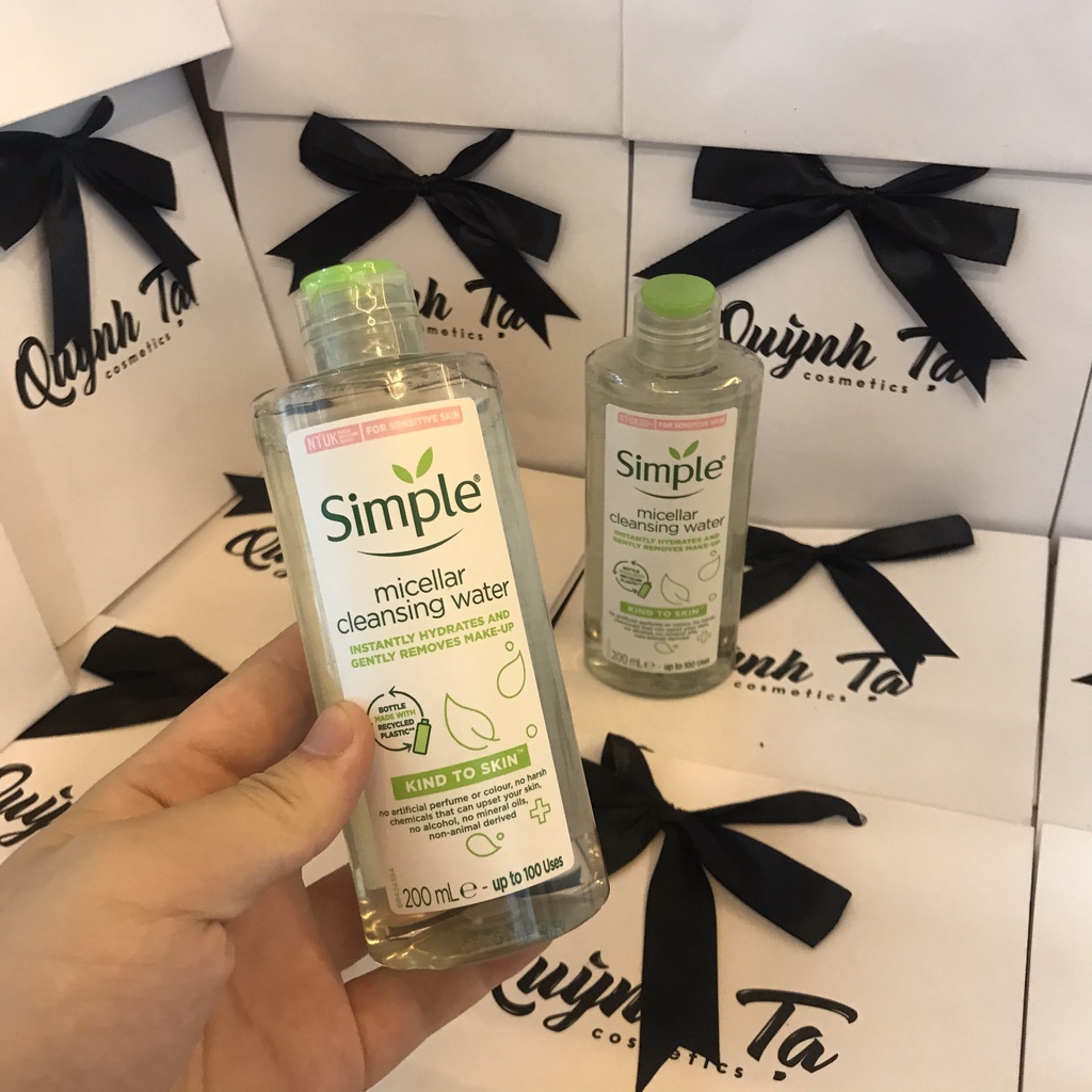 Nước tẩy trang 💥Freeship💥 Simple Kind to Skin Micellar Cleansing Water SP37 | BigBuy360 - bigbuy360.vn