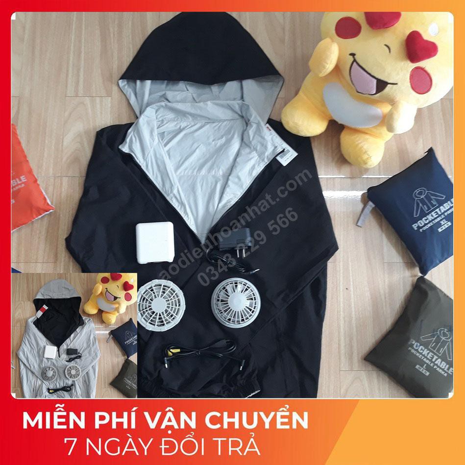 Áo Điều Hòa, Áo Khoác Quạt Gió Công Nghệ Nhật Bản - Màu Cam | BigBuy360 - bigbuy360.vn