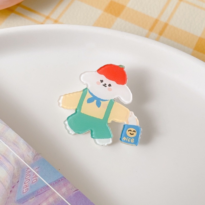 Huy Hiệu Cài Áo Hình Hoạt Hình Nhật Bản Dễ Thương