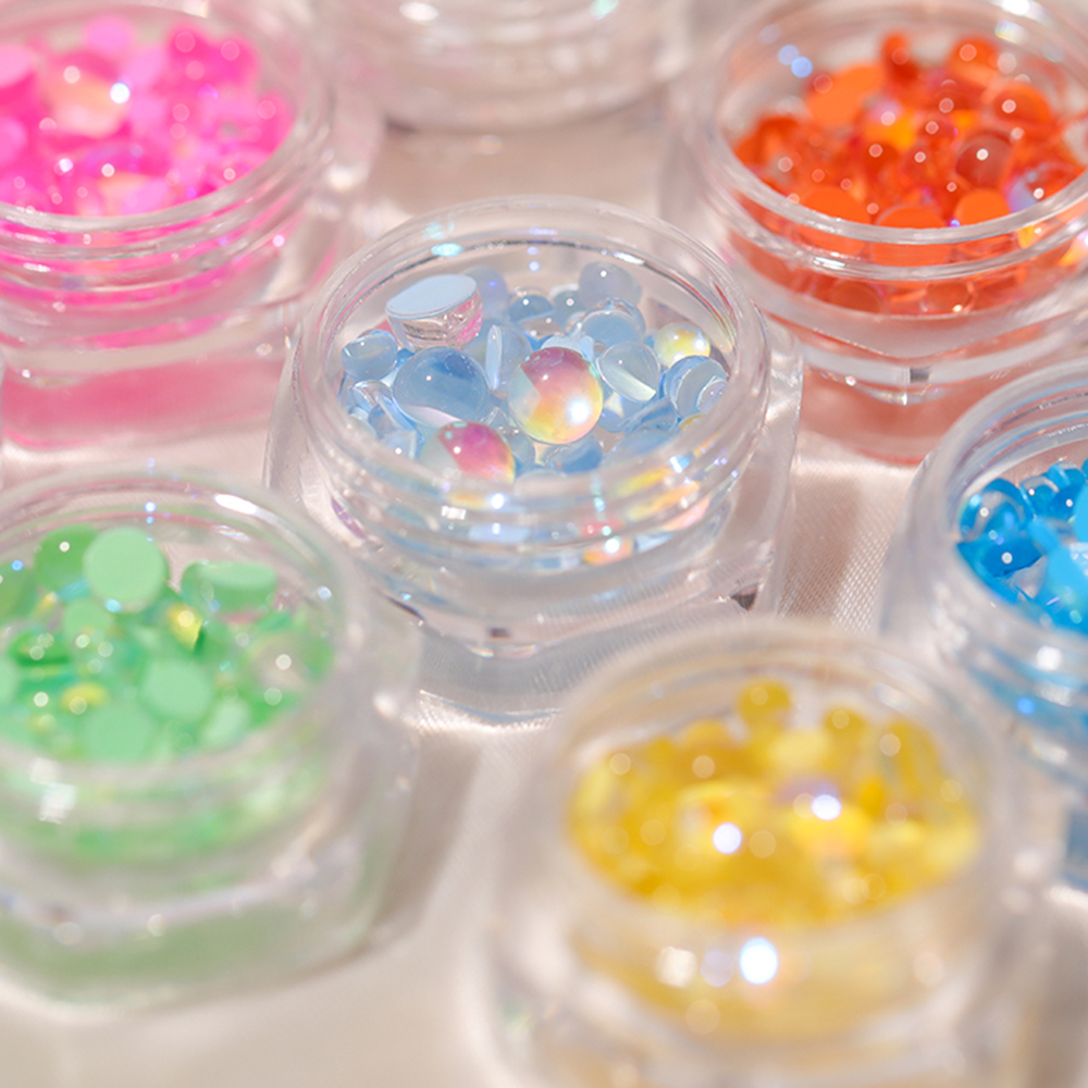 [Hàng mới về] Hộp hạt cườm 3D đính trang trí làm đẹp móng tay