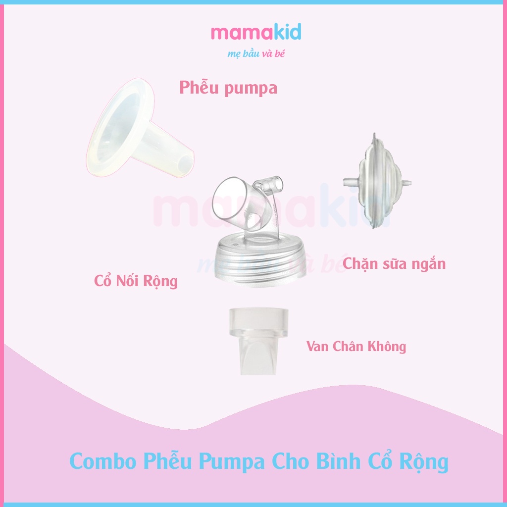 Phễu Hút Sữa Pumpa Cho Bình Cổ Rộng Với Máy Hút Sữa