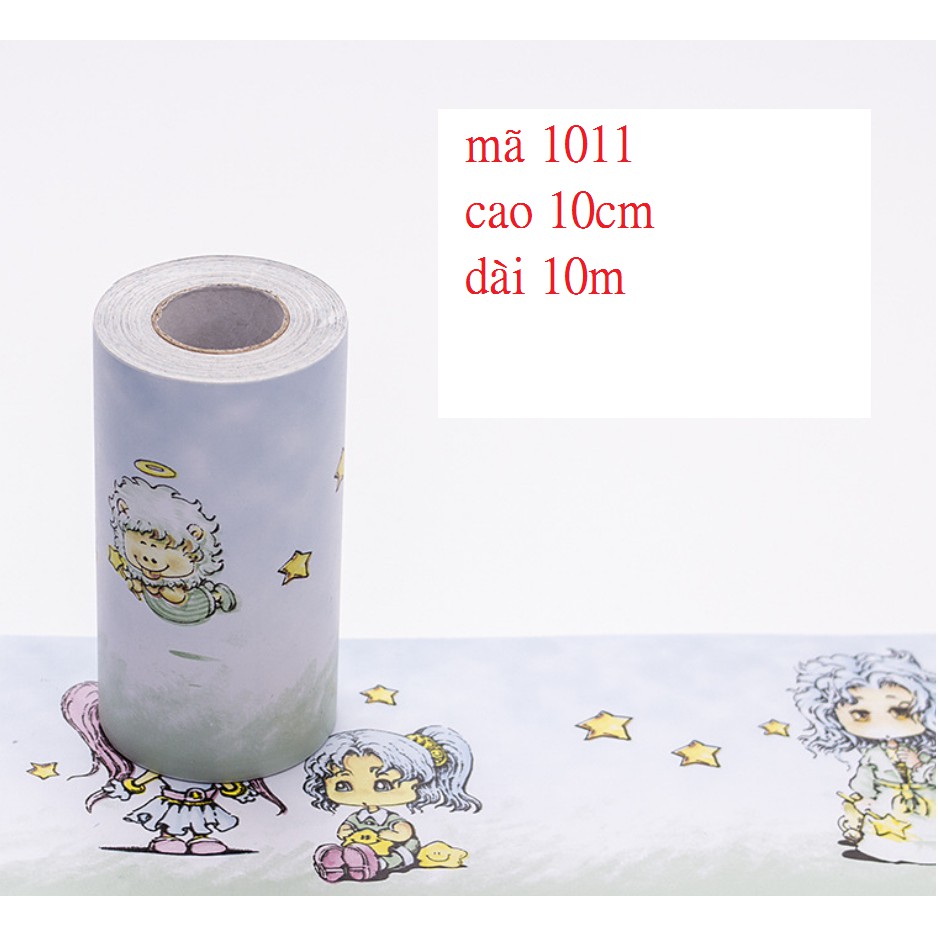 Cuộn 10M X 10CM giấy dán viền tường trang trí - NB008