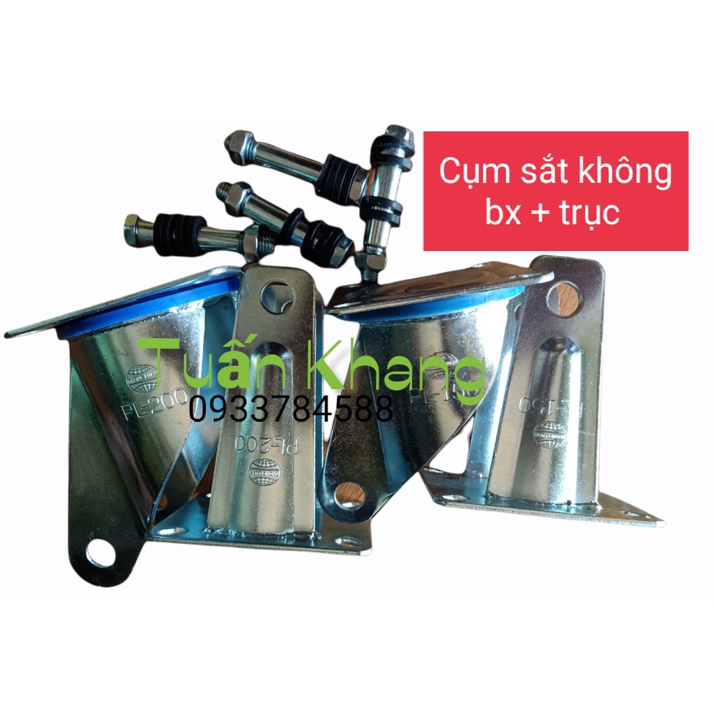 cụm sắt không có bánh xe + TRục