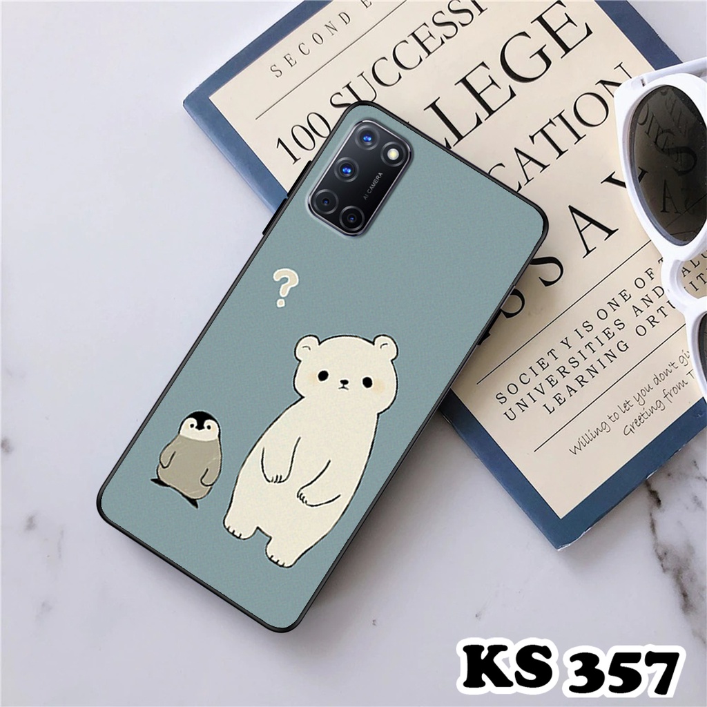 Ốp lưng Oppo A52 - Oppo A53 - Oppo A92 - Ốp in hình Cat&amp;Bear đáng yêu - Chất liệu TPU siêu bền