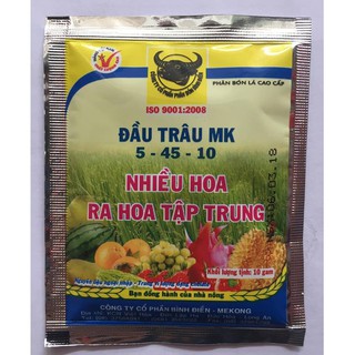 Phân bón Đầu Trâu 5-45-10 ( Ra nhiều hoa )- Gói 10gr