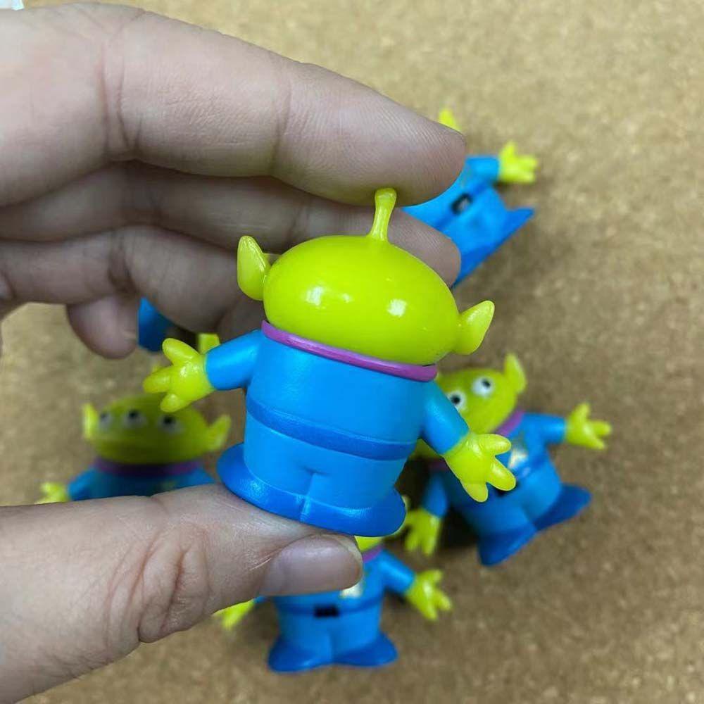 REBUY1 Mô Hình Nhân Vật Người Ngoài Hành Tinh Hoạt Hình Màu Xanh Lá Cây Trang Trí Bàn Làm Việc