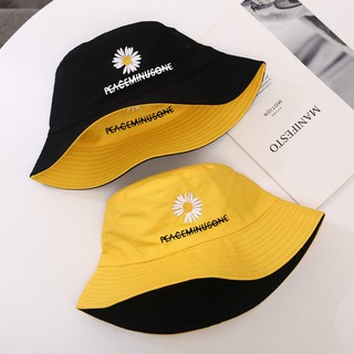 Nón Bucket 2 Mặt Hoa Cúc  Peaceminusone