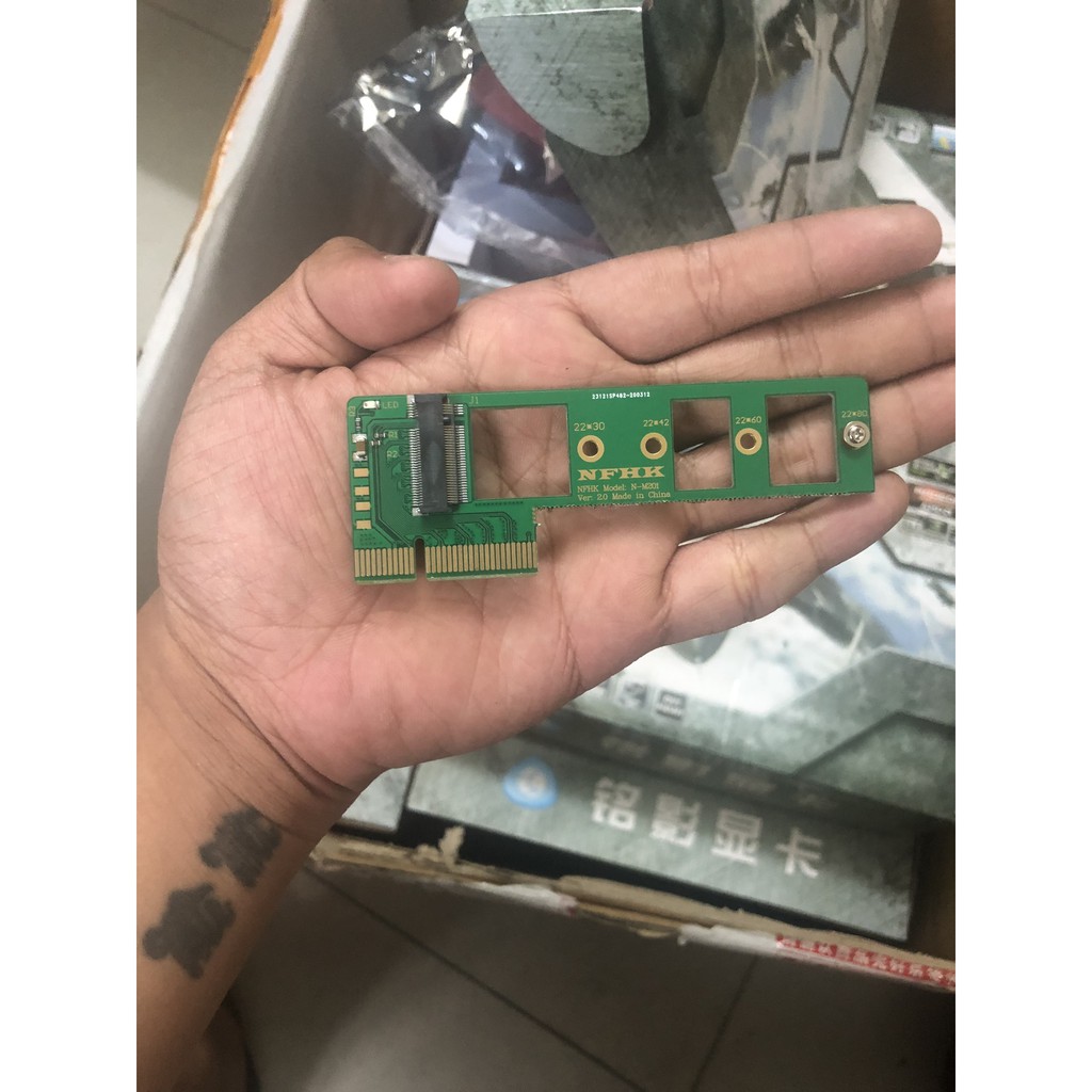 Khay chuyển đổi SSD M.2 NVME  thành PCIE dành cho Mainboard không hỗ trợ khe cắm M.2