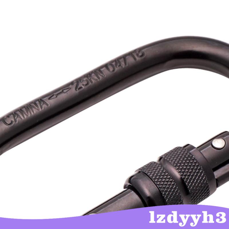 Móc Khóa Carabiner Hình Oval 25KN Lzdyyh3 Chuyên Dụng Cho Leo Núi