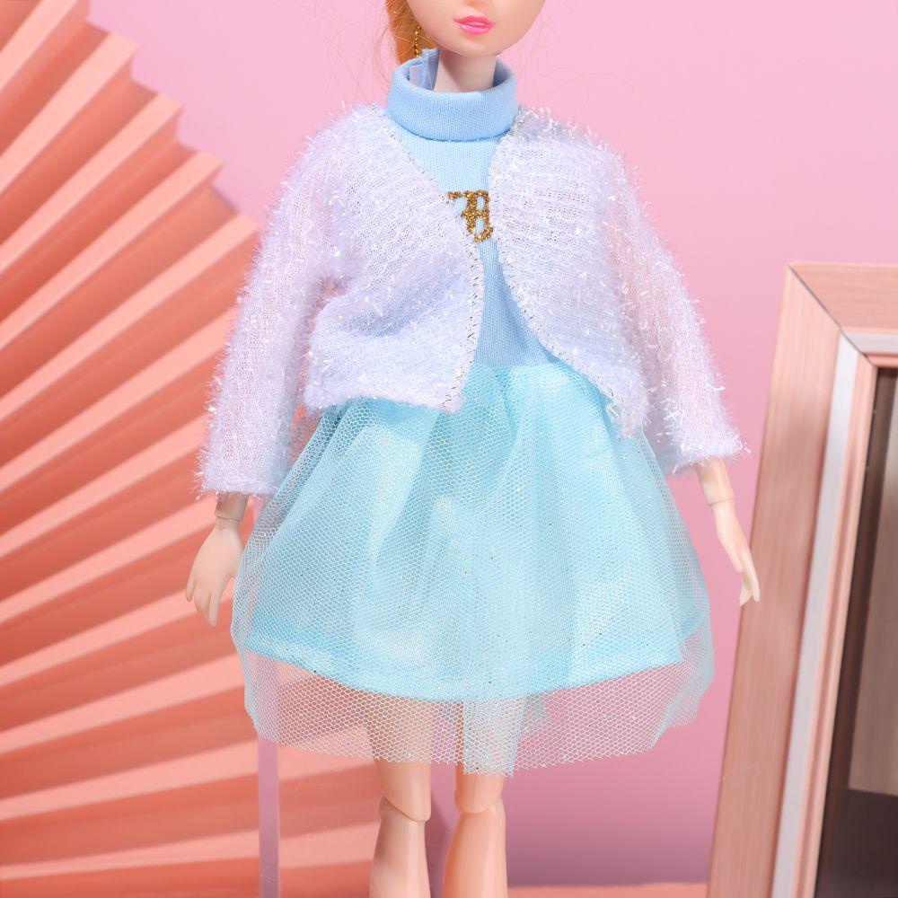 Đầm Xòe Màu Cầu Vồng Xinh Xắn Cho Búp Bê 30CM