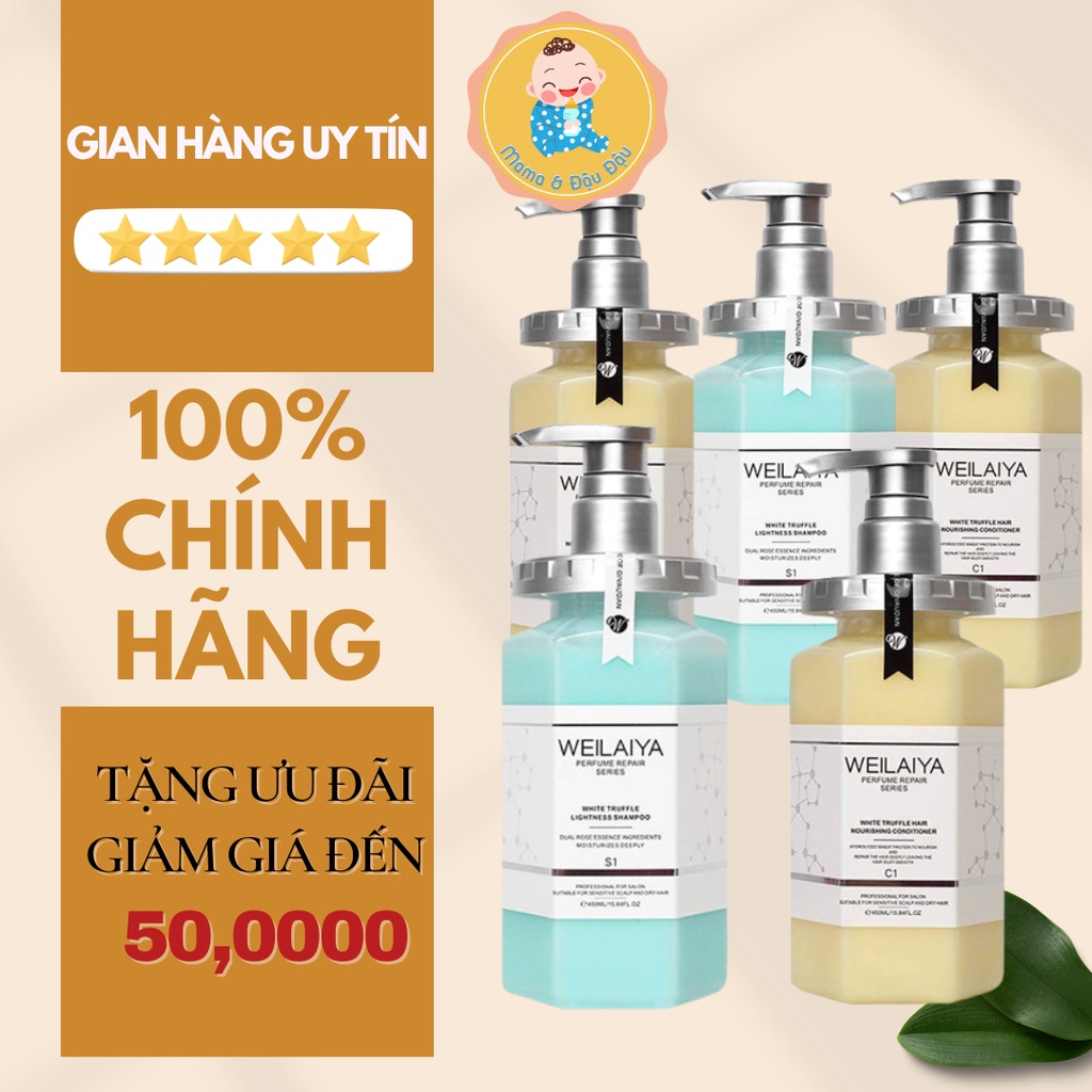 [CHÍNH HÃNG][WEILAIYA] BỘ DẦU GỘI DẦU XẢ PHỤC HỒI ĐA TẦNG NẤM TRUFFLE &amp; TRỨNG CÁ TẦM GIÚP TÓC SUÔN MƯỢT CHUẨN SALON