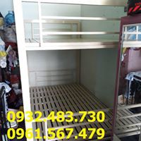 giường tầng sắt hộp 80cm