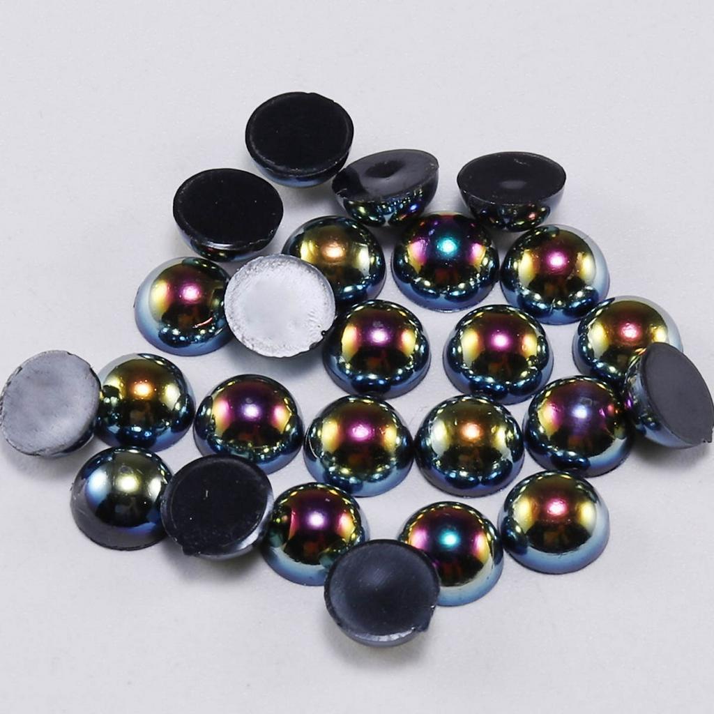 Ngọc trai nhân tạo nhiều màu tùy chọn dùng làm trang sức 2 3 4 5 6 8 10 12 14mm