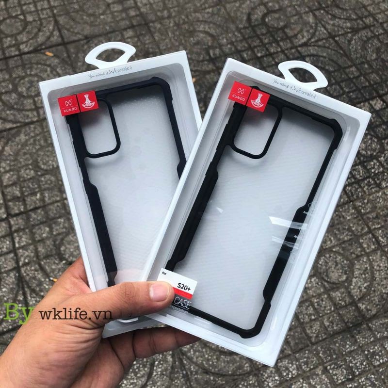Ốp lưng XUNDD Samsung S22 ULTRA / S22 / S22 PLUS/ S20 / S20+ / 20 Ultra, Viền TPU, Mặt lưng trong, Chống sốc - Đen