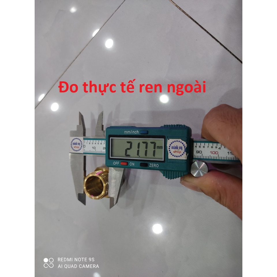 Đầu chuyển ren trong 21mm (1/2') sang ren ngoài 22mm