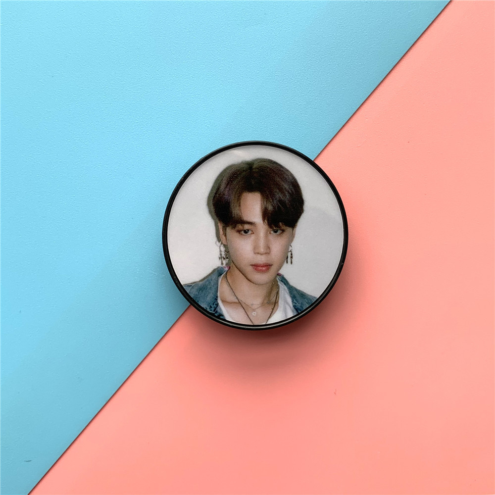 New Fashion KPOP BTS Members Jin Jimin JK V Mobile Phone Air Bag Bracket Desktop Expanding Phone Holder Dây điện thoại di động