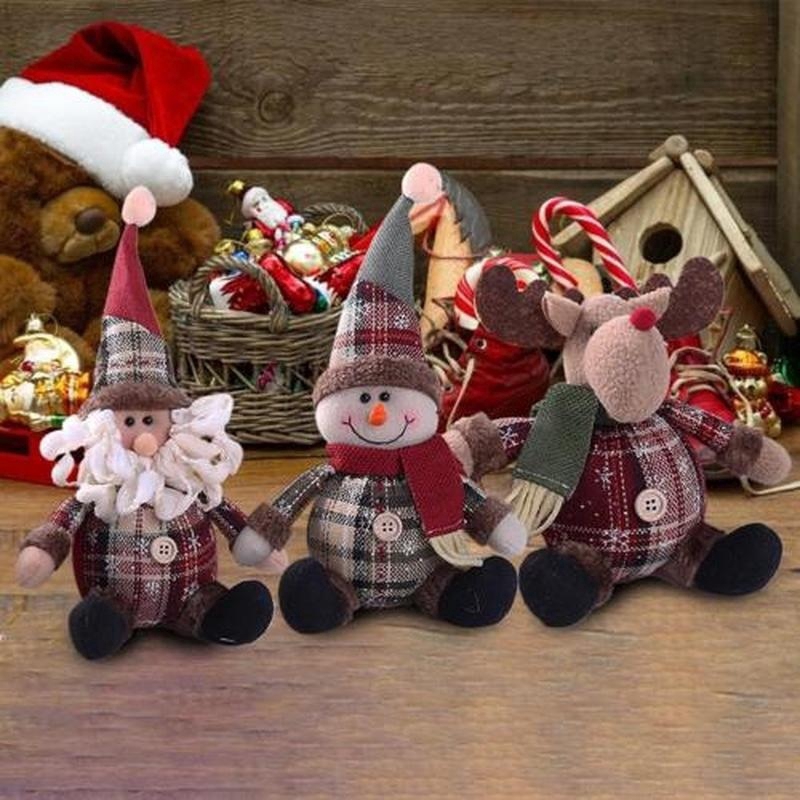Christmas Gift Xmas Tree Hanging Pendant Snowman Doll Ornament Home Table Decor
