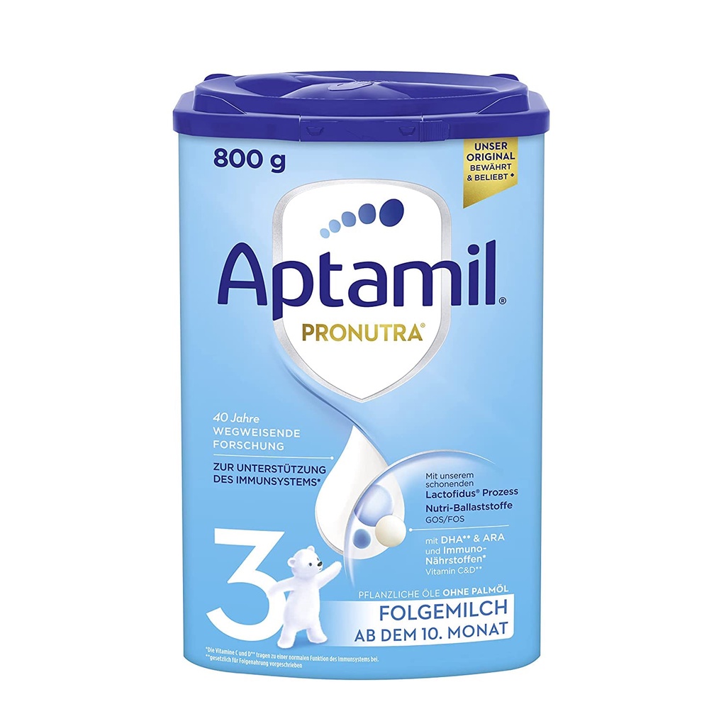 Sữa Aptamil Pronutra nội địa Đức số 1,2,3 (800g)