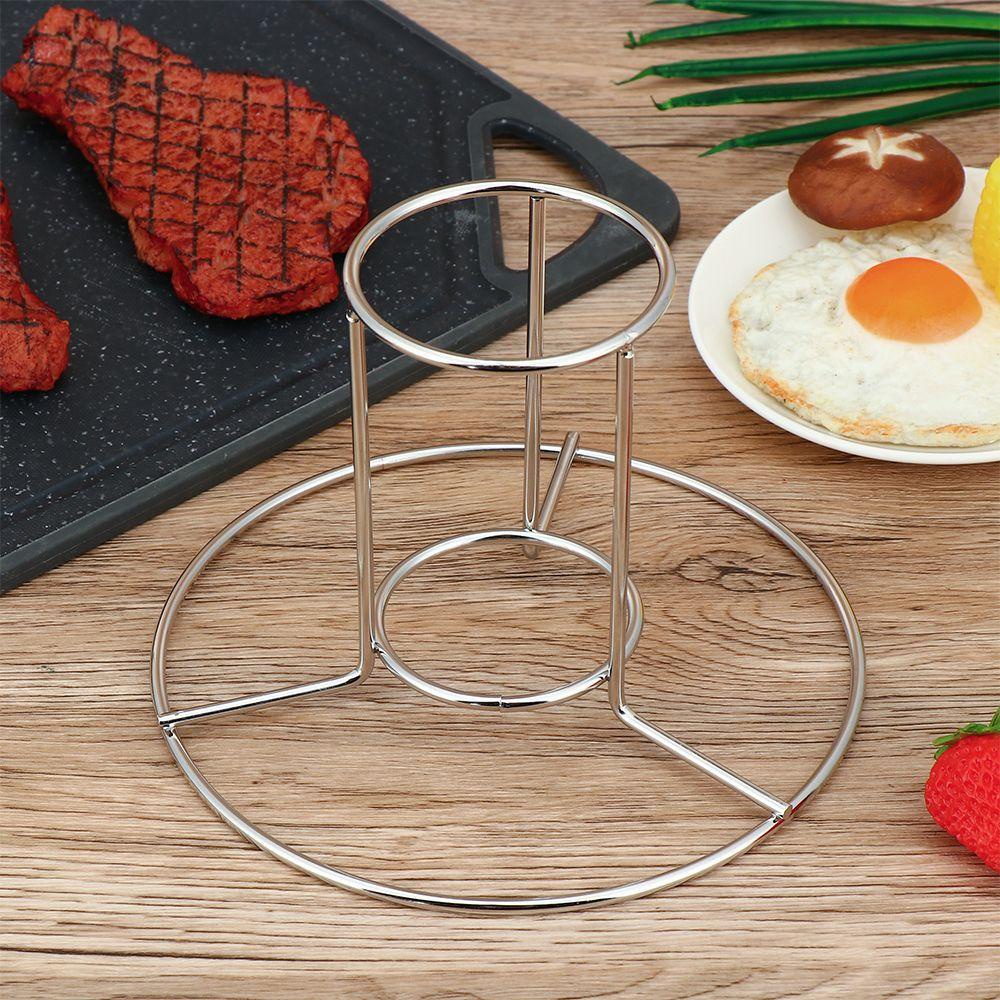 Giá Đỡ Lon Bia Bằng Inox Tiện Dụng|Giá Để Gà Quay Lò Vi Sóng Tiện Lợi