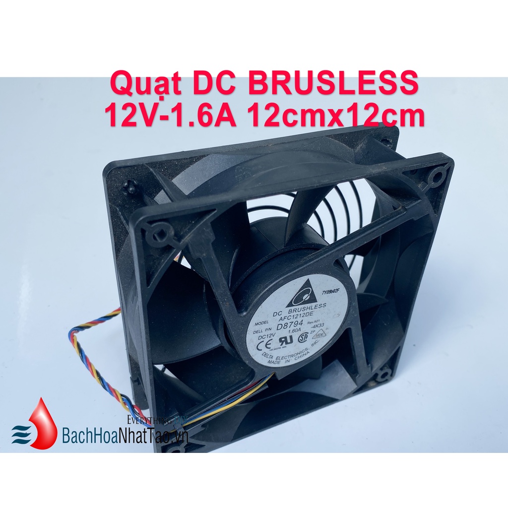 Quạt DC Brushless 12v - 12cm vuông