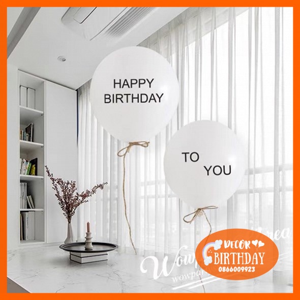 Bóng Bay in chữ Happy Birthday To You SIÊU XINH Trang Trí Sinh Nhật Cho Bé, Sinh Nhật Người Yêu, Bạn Trai, Bạn Gái