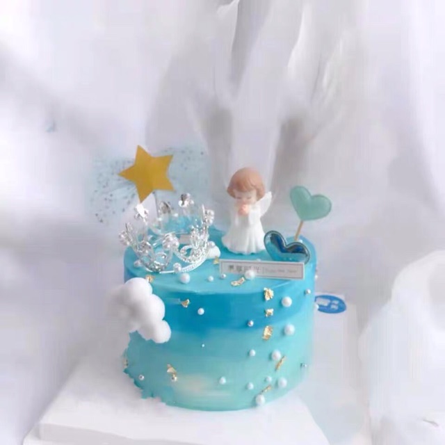 Cặp thiên thần trang trí bánh kem