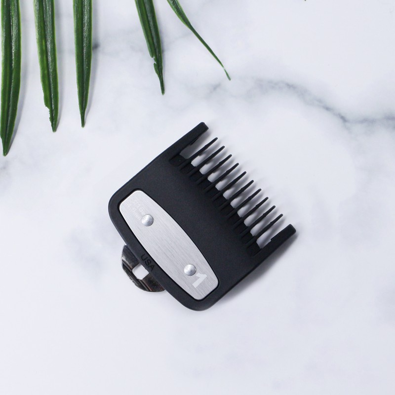 Ubeator Bộ Tông Đơ Cắt Tóc 8 Kích Thước Có Lược Màu Đen Tiện Dụng