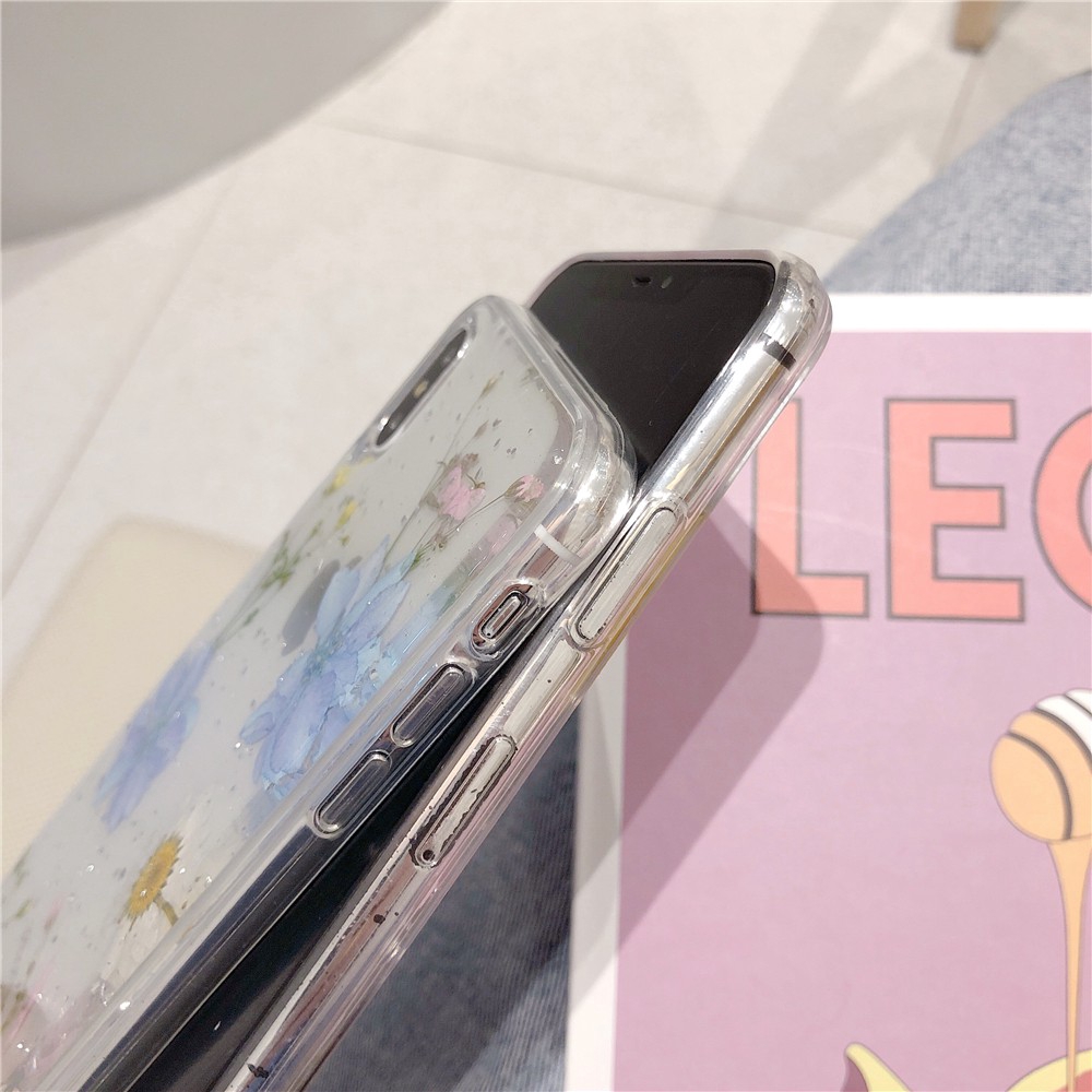 12 Pro Max Ốp điện thoại phối hoa khô thời trang cho IPHONE 6 6S 7 8 PLUS X XR XS MAX 11 PRO MAX