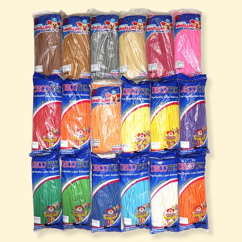 Sỉ Bong Bóng bay tạo hình đẹp Thái Lan vặn hình nghệ thuật (100 quả chọn màu)